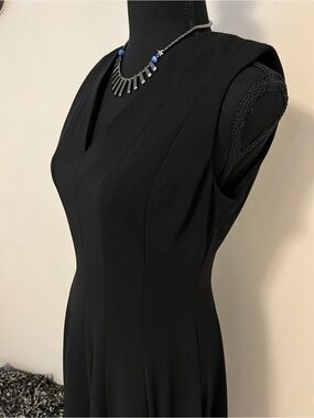 Calvin Klein Black Sleeveless V-Neck Dress